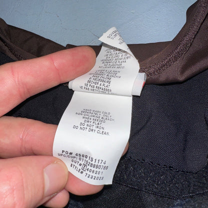 Speedo NWT Women 18 Swimwear Brown One Piece Ruched Logo Adult VTG