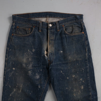 Levis 501 Vintage 70s SS Redline Selvedge USA XX Jeans Med Wash 38x32 Act 35x29