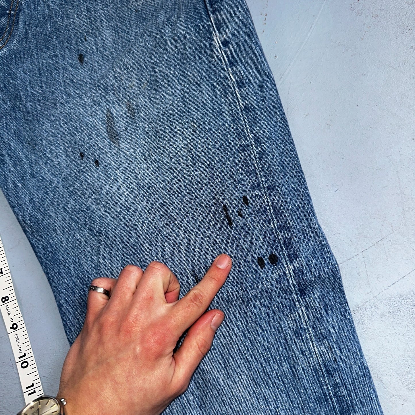 Levis 501 Vintage 90s XX Straight Leg Jeans Y2K Light Wash 33x34 Act 30x30