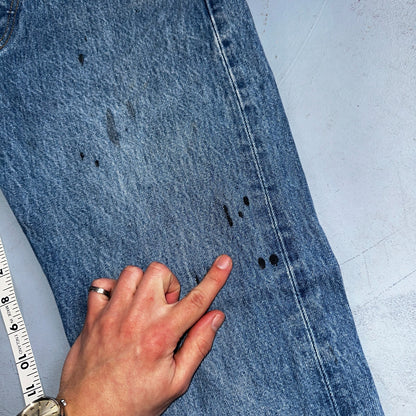 Levis 501 Vintage 90s XX Straight Leg Jeans Y2K Light Wash 33x34 Act 30x30