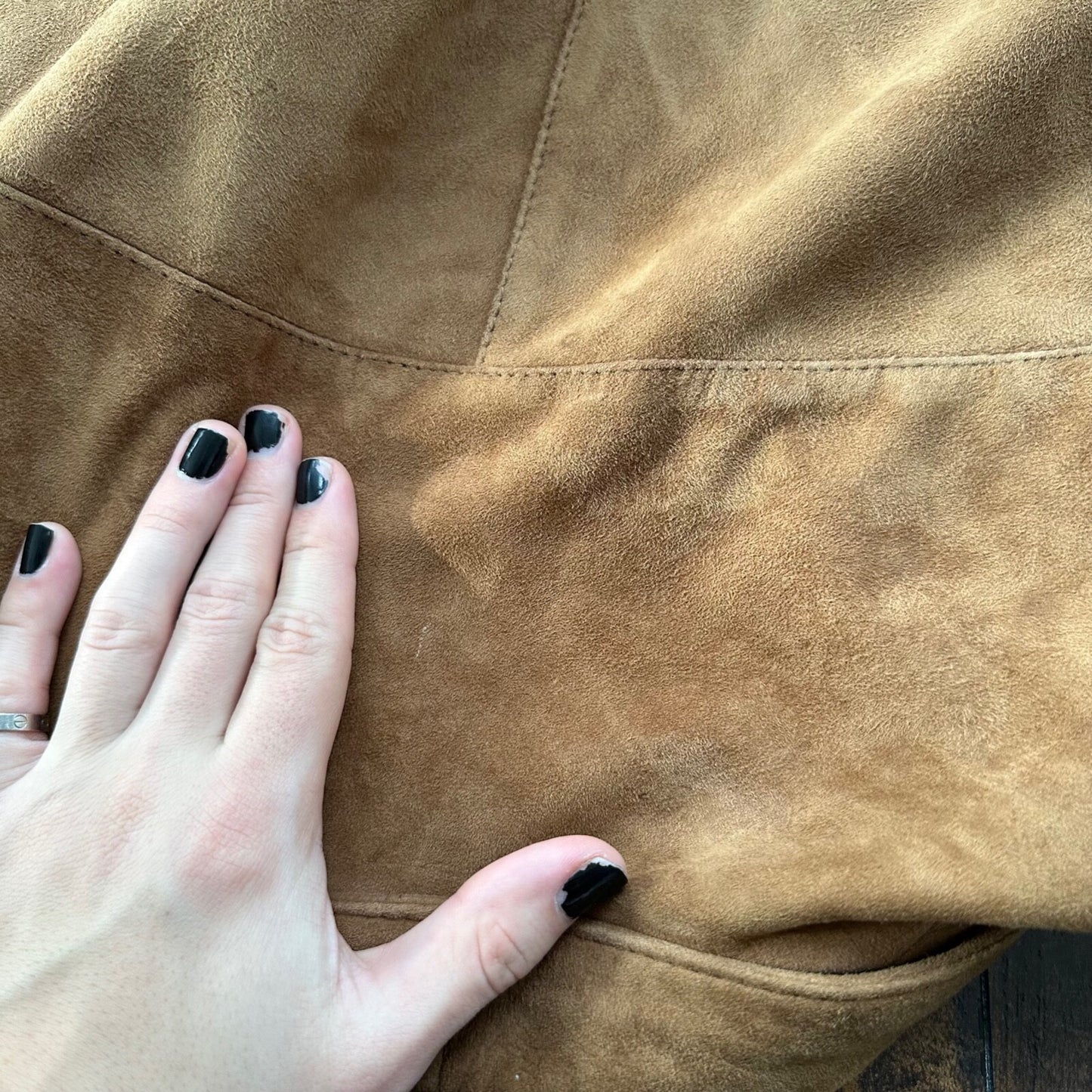 Remy Vintage Brown Suede Leather Jacket Blazer 42 80s 70s Winter Cool Rockabilly