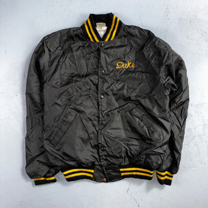Vintage Pittsburgh Pirates Starter Satin Jacket Nylon 80s Black Chainstitch Duke