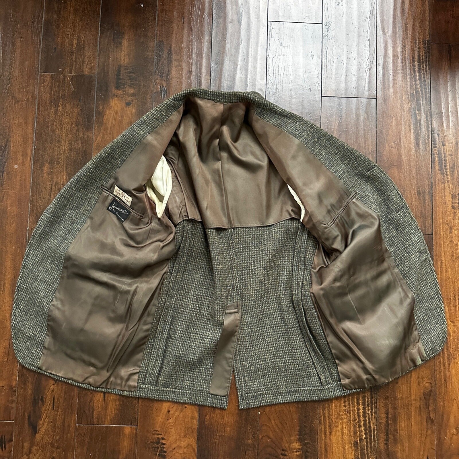 VTG Harris Tweed Sport Coat Mens 42 Scottish Wool Blazer Button Cricketer 70s