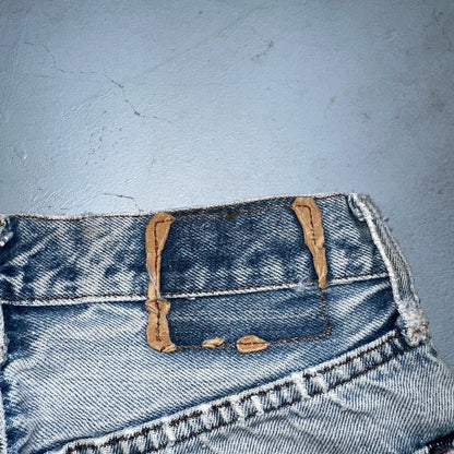 Levis 501 Vintage 80s Redline Selvedge USA XX Jeans Light Wash 27x34 Act 25x29