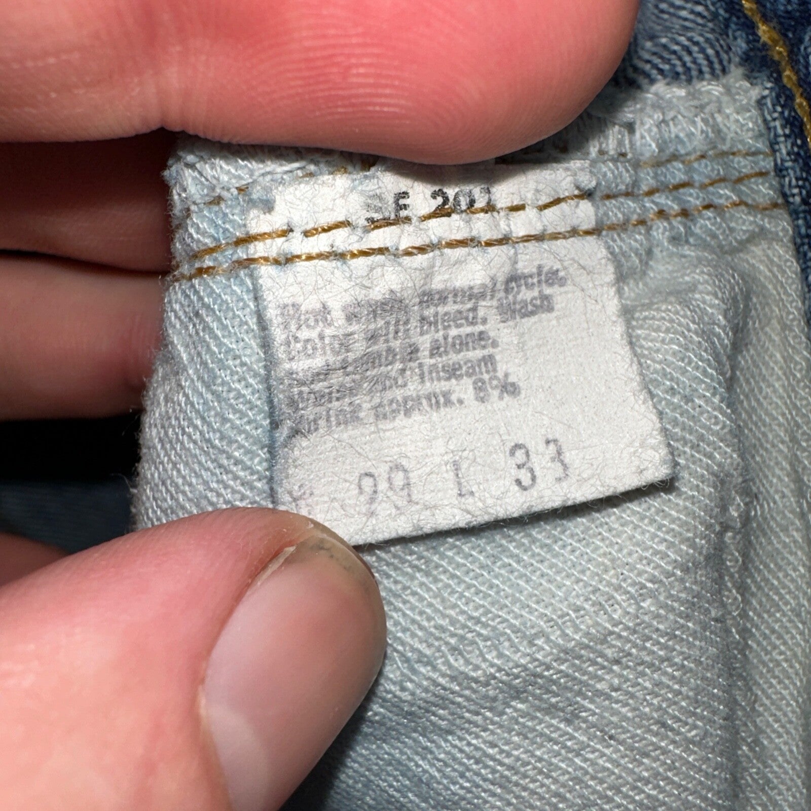 Levis 501 VTG 70s SS Redline Selvedge Jeans XX Med Wash 29x33 Act 26x29