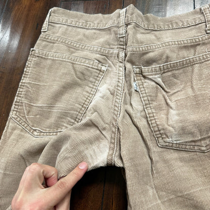 VTG Levi's 684 Corduroy Pants Bell Bottom USA 28x29 Boot Cut 1970s 70s Brown
