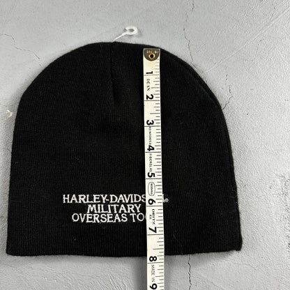 Harley Davidson Logo Knit Beanie Black Color Military Overseas Embroidery 2017