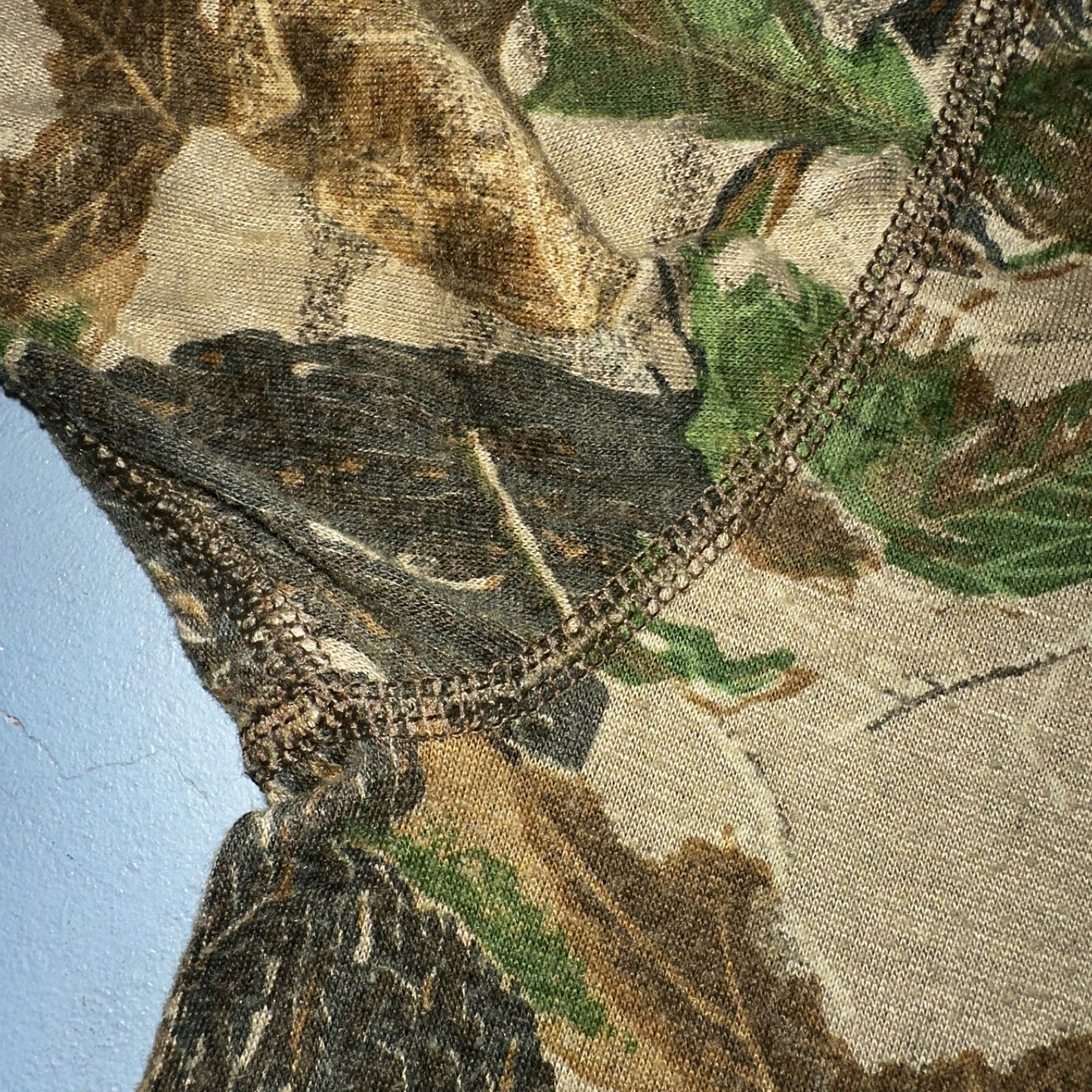 Camo 90s Real Tree VTG T Shirt Long Sleeve Woodland Hunting Pocket Rare Forest