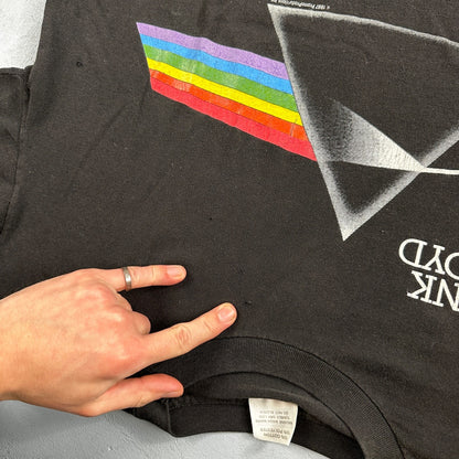Vintage 1987 Pink Floyd Dark Side of the Moon USA T-Shirt Large Boxy 80s Rock