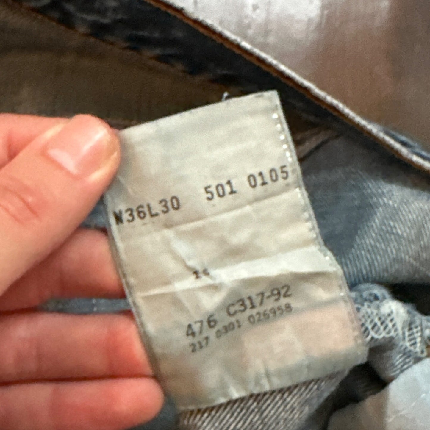 Levis 501 Vintage 90s Straight Leg XX Canada Jeans 36x30 Med Wash Act 34x29