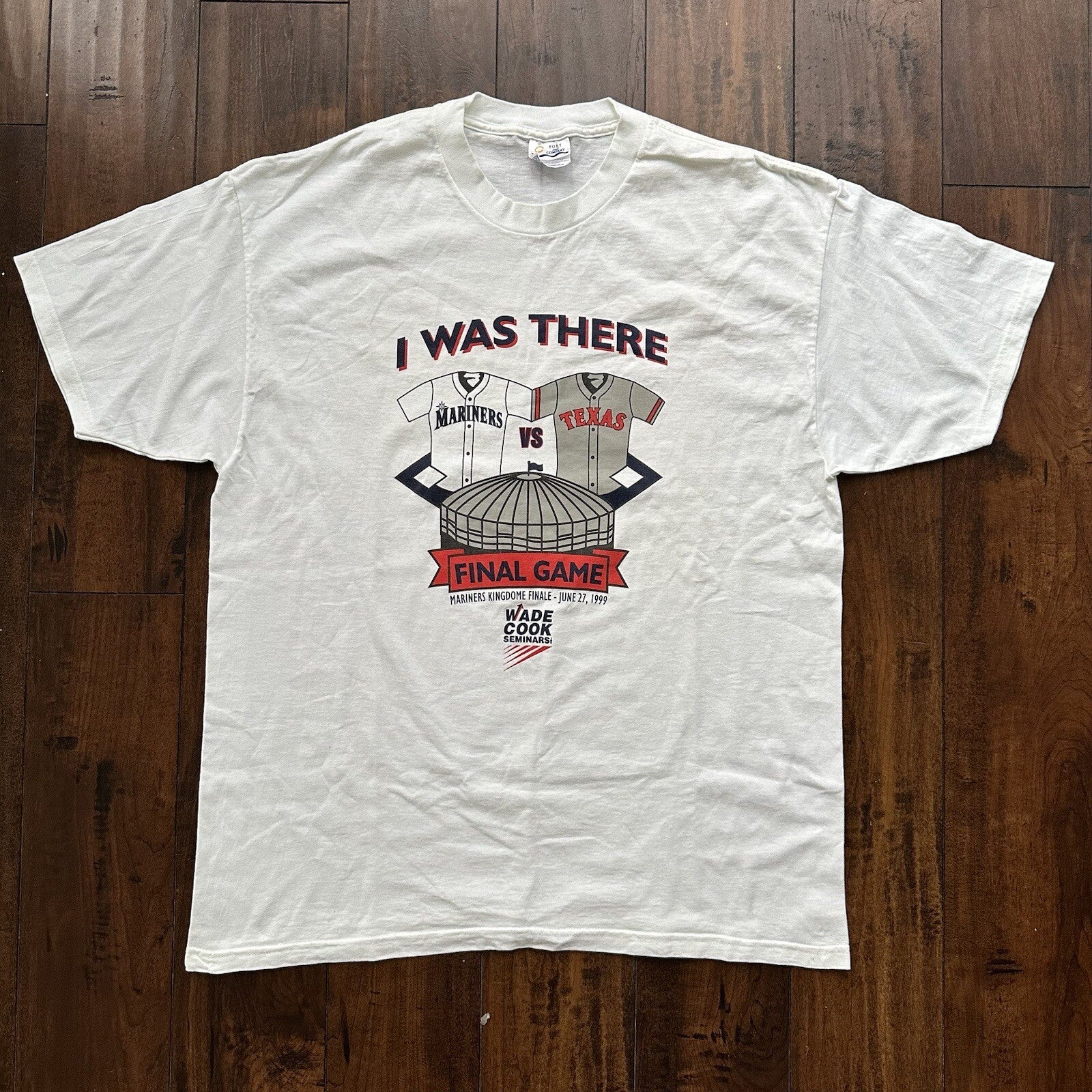 Marines Vs Texas I Was There Vintage T Shirt White 1999 Wade Cook Oregon 90s