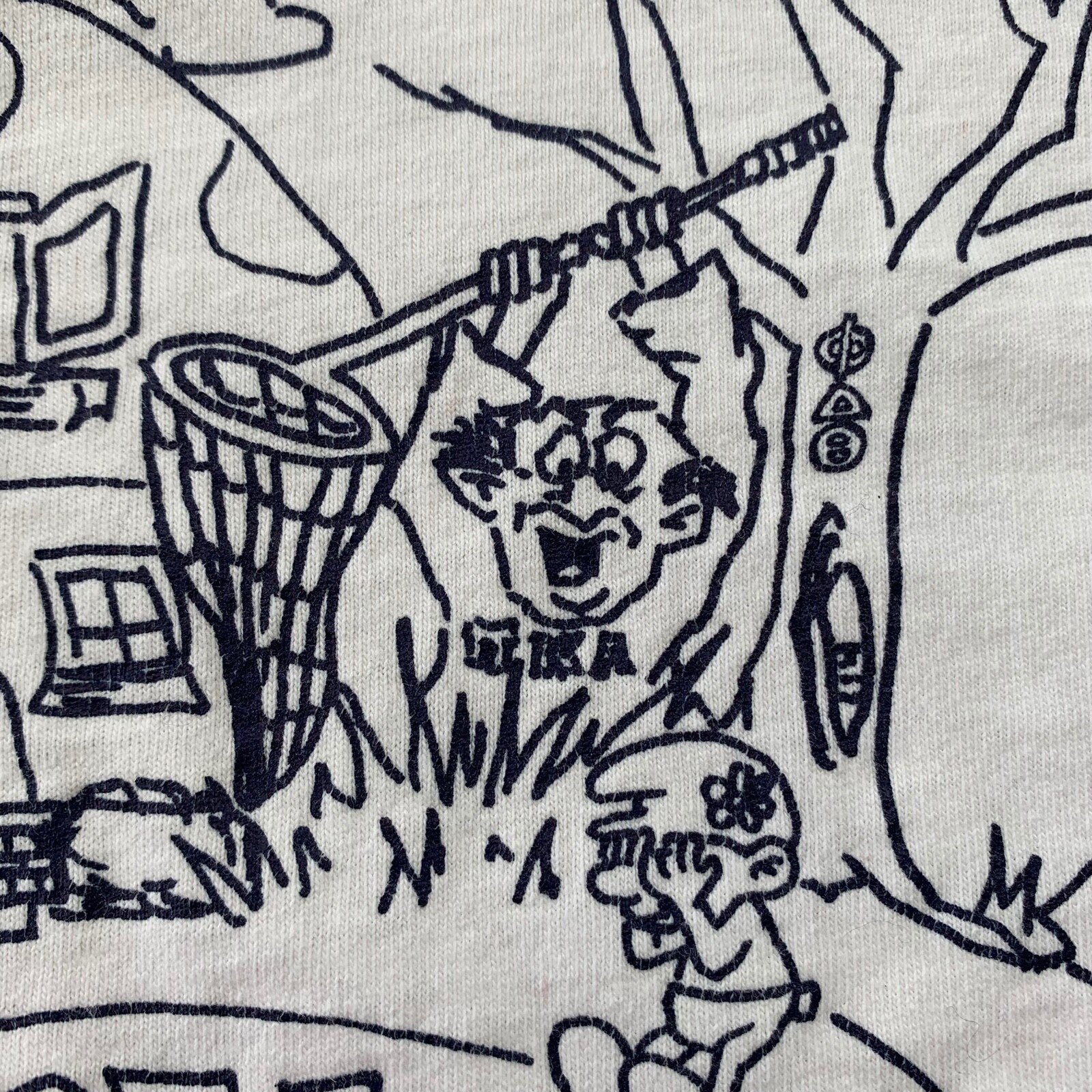 Smurfs Stoner Vintage T Shirt Roll On Rock Rap Cartoon Funny Network Humor 90s