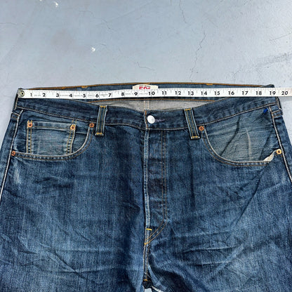 Levis 501 Vintage Y2K XX Straight Leg Jeans Blue Med Wash 38x34 Act 38x33