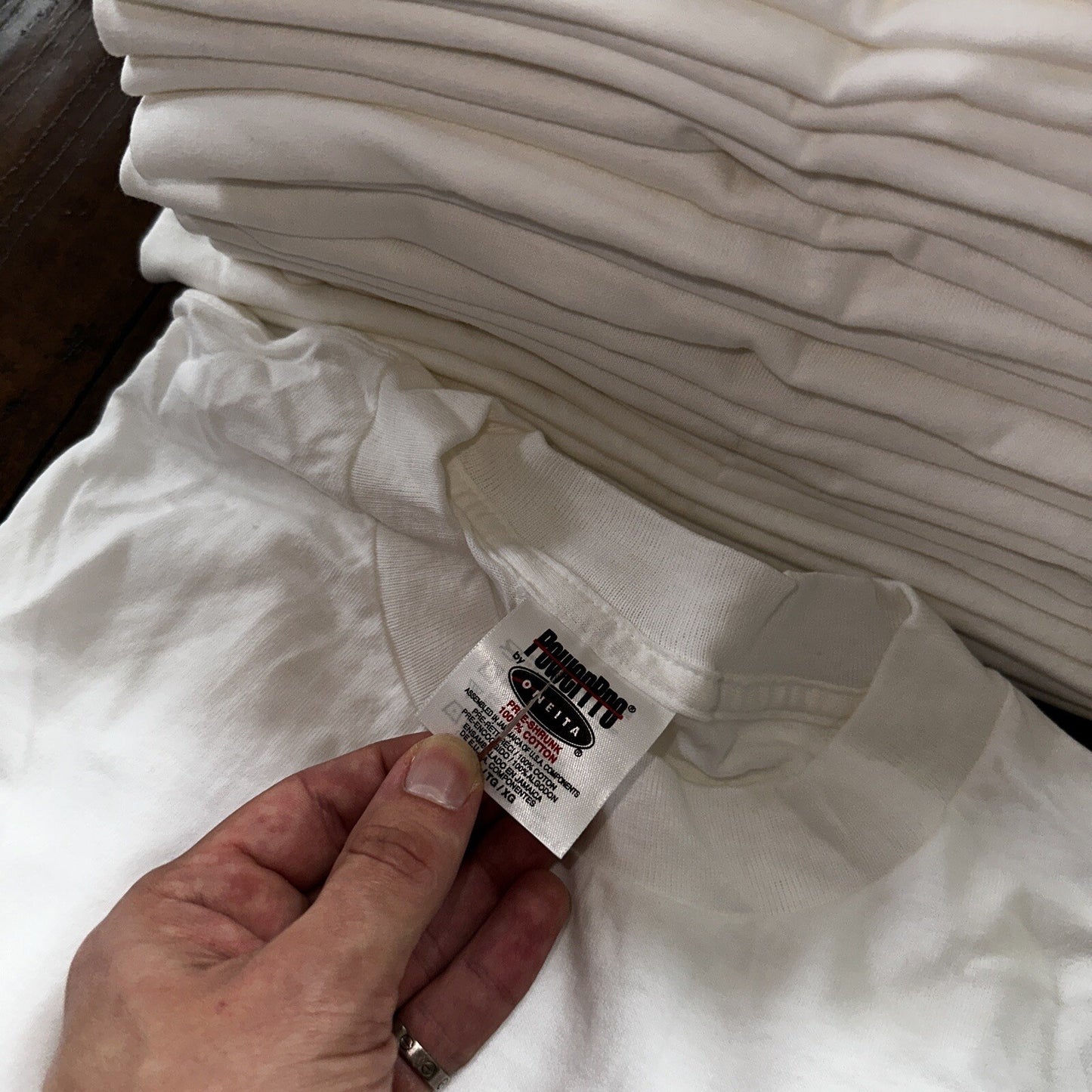 VTG Oneita XL Blank White T Shirt 90s Basic Rap Single Stitch ONE TEE LOT AVAIL