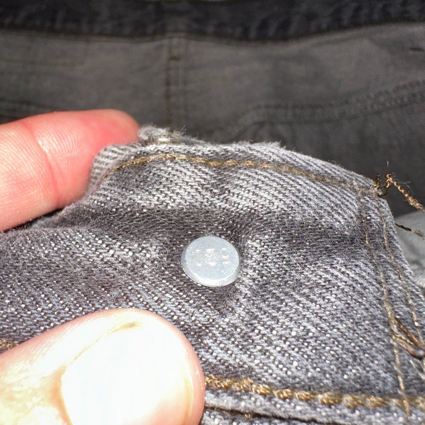 Levis 501 Vintage 80s USA XX Straight Leg Jeans Gray Light Wash 36x32 Act 34x30