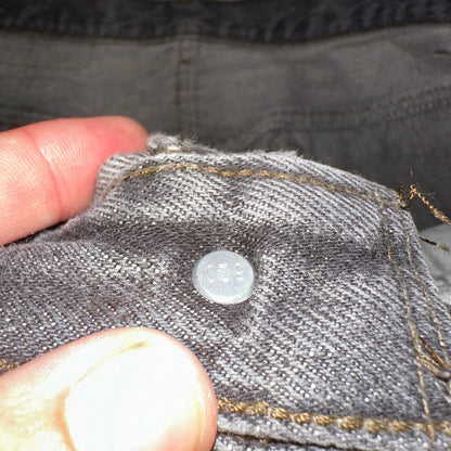 Levis 501 Vintage 80s USA XX Straight Leg Jeans Gray Light Wash 36x32 Act 34x30