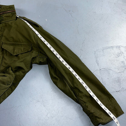 VTG US ARMY M-65 Field Jacket Coat Cold Weather Mans OG-107 Vietnam 70s 1970s