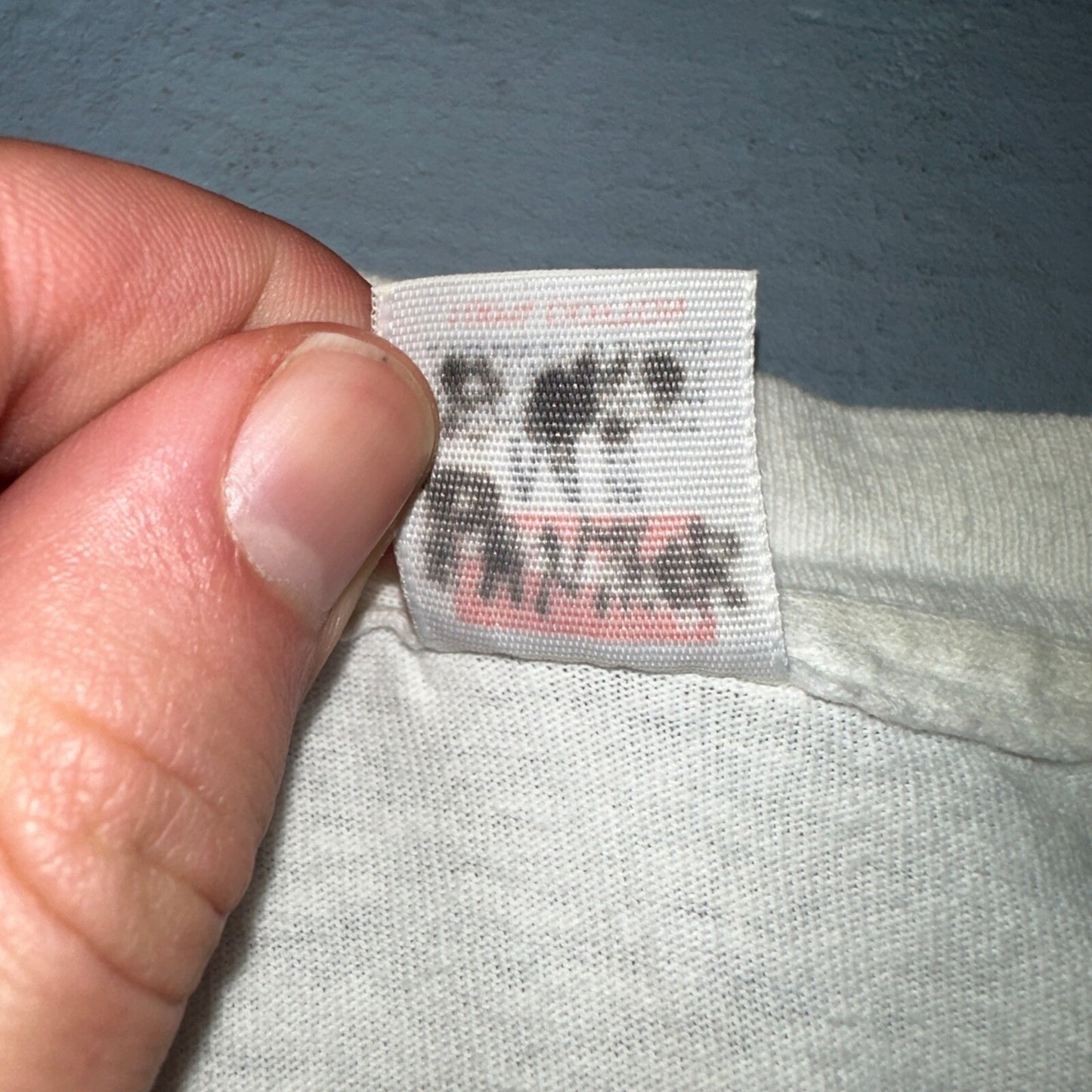 Hanes 90s V Neck Single Stitch VTG T Shirt Blank White Basic Undershirt Classic