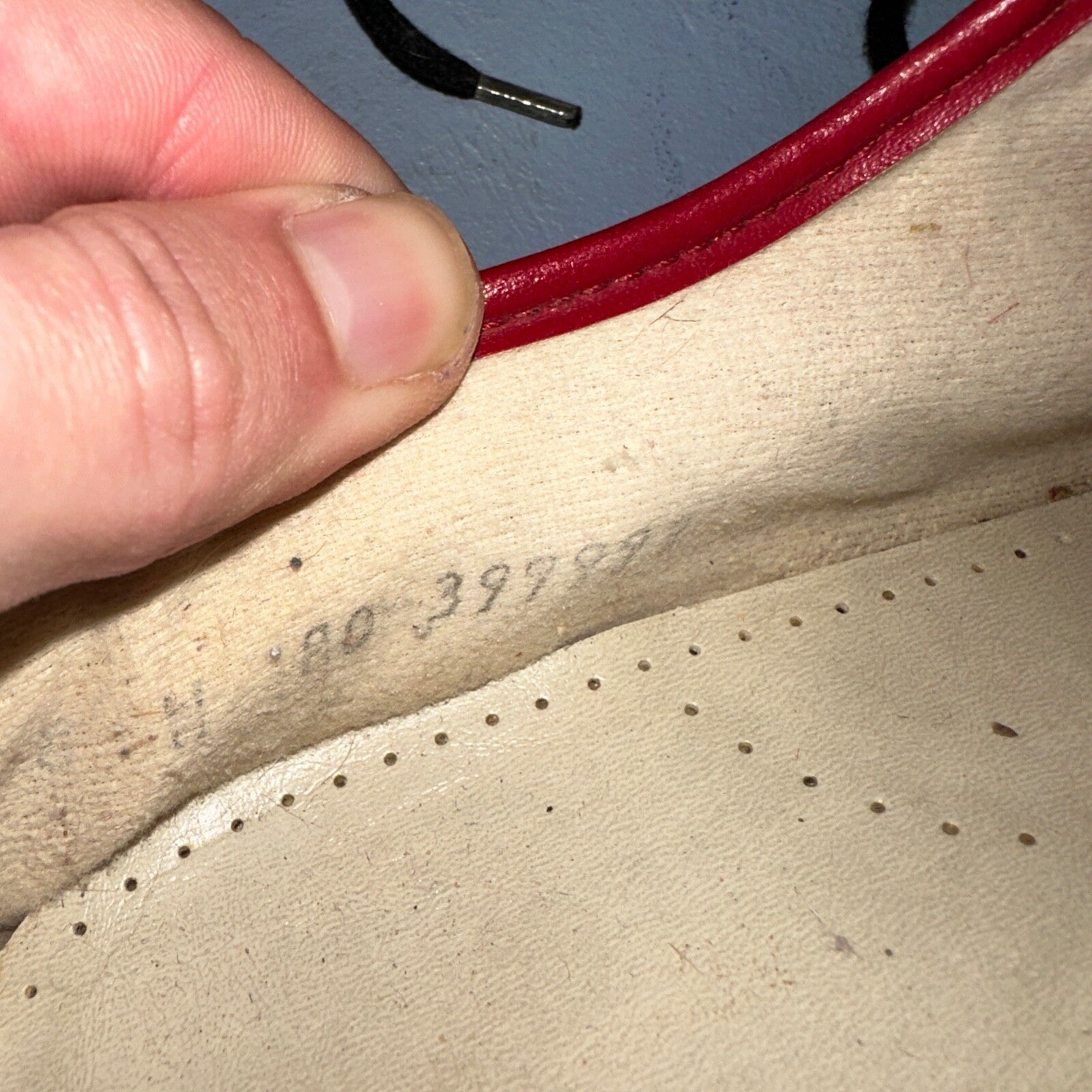 SAS Bounce Red Leather Lace Up Comfort Women's Shoes Sz 8 VTG 80s