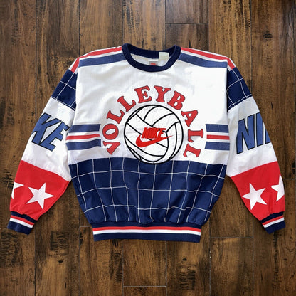 Nike Vintage Sweatshirt T Shirt Volleyball 80s Jumper Sports Jordan Rap 90s Cool