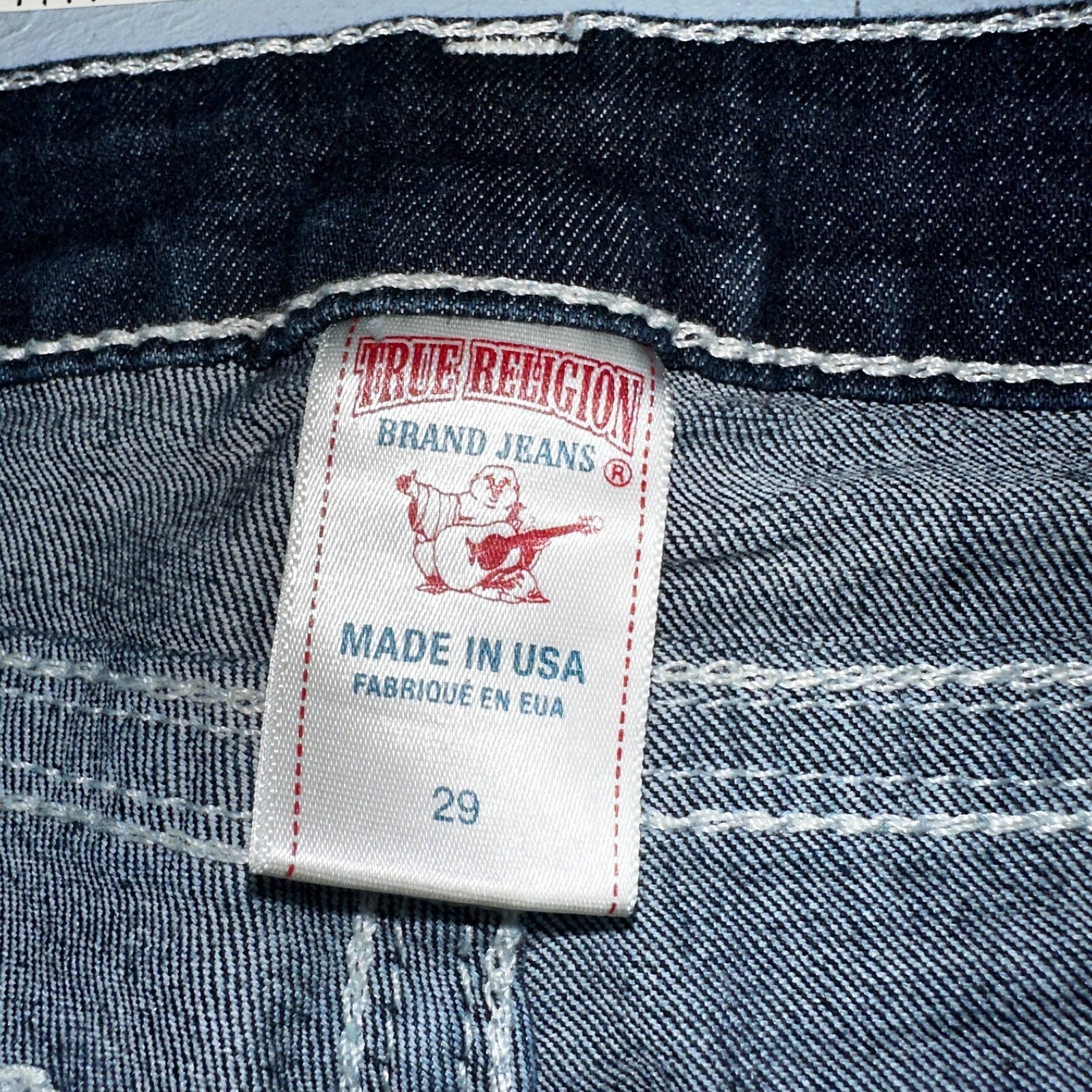 True Religion Jeans Womens 29 Boot Cut Low Rise Dark Stretch Y2K VTG USA 29x30