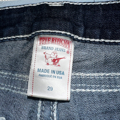 True Religion Jeans Womens 29 Boot Cut Low Rise Dark Stretch Y2K VTG USA 29x30