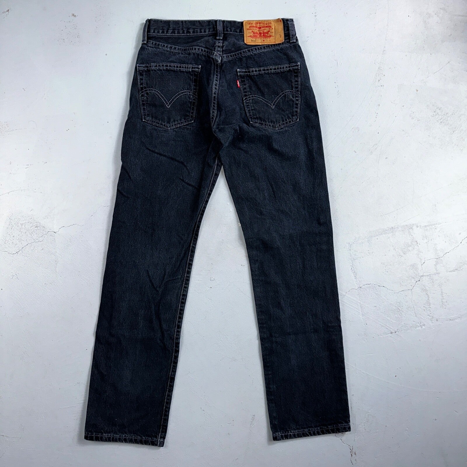 Levis 501 Vintage 90s Mexico Straight Leg Jeans 30x32 Y2K Dark Wash Act 28x32