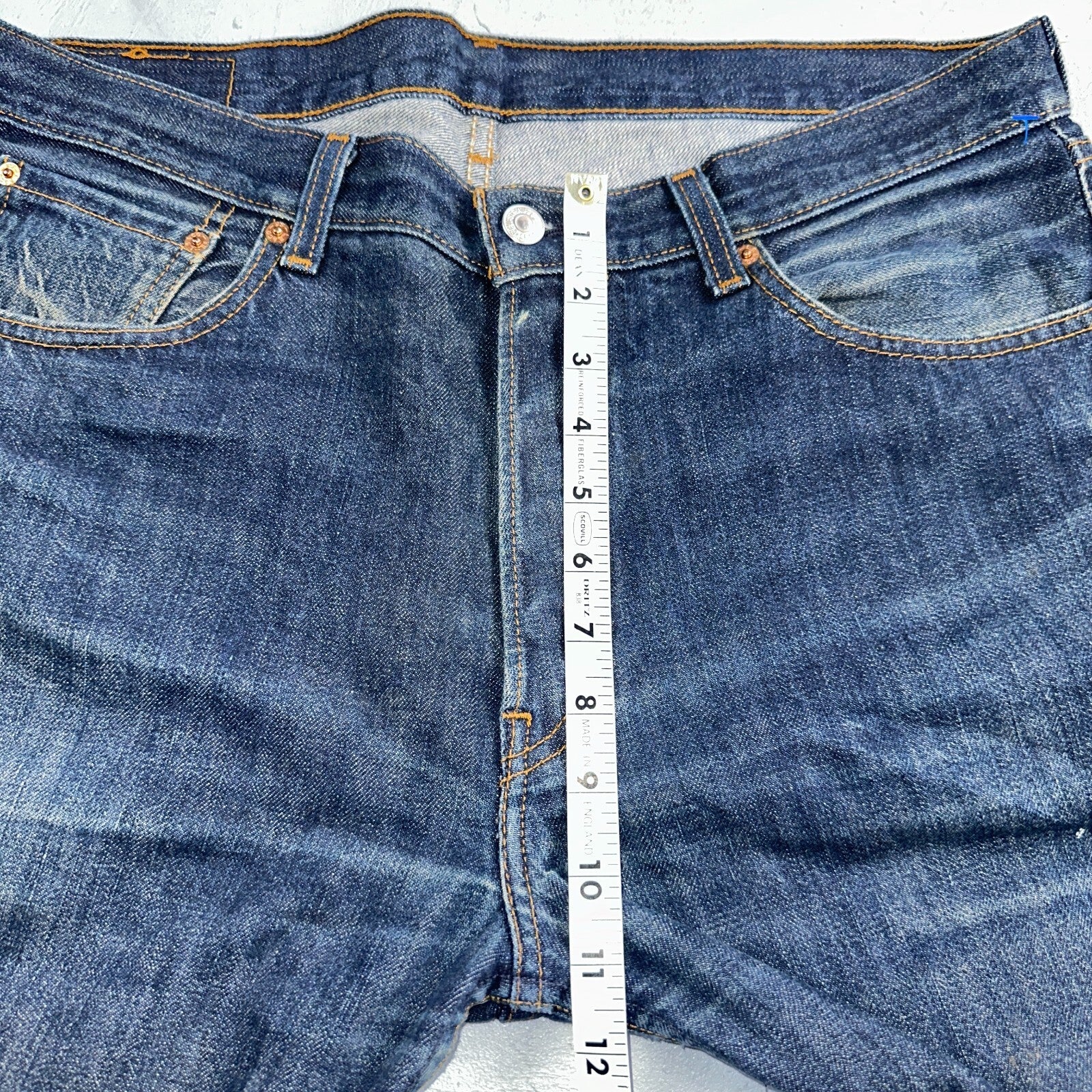 Levis 501 Vintage Y2K XX Straight Leg Jeans Blue Dark Wash 34x32 Act 35x31