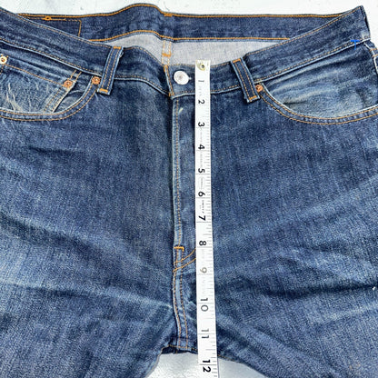 Levis 501 Vintage Y2K XX Straight Leg Jeans Blue Dark Wash 34x32 Act 35x31