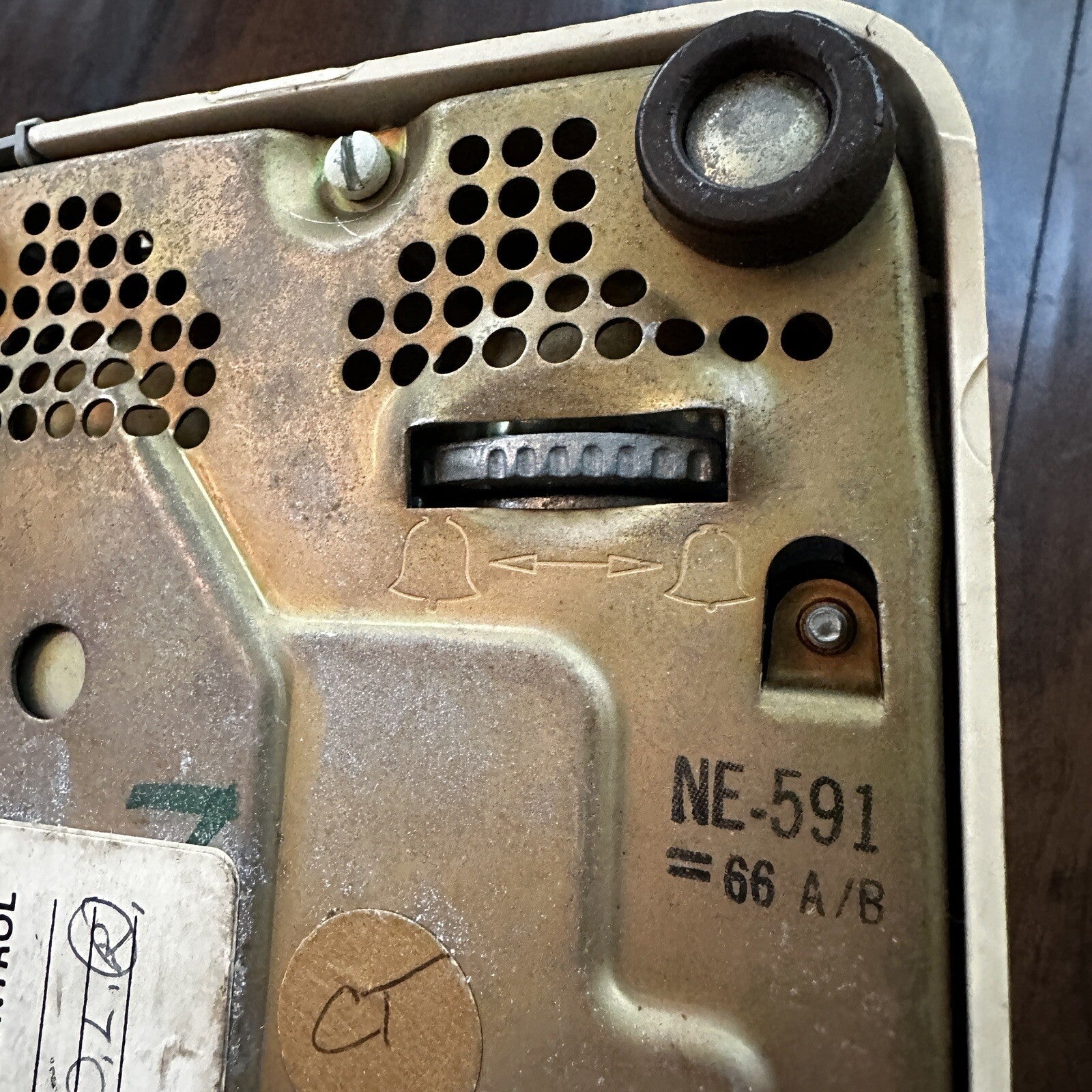 VTG Bell System Western Electric Beige Rotary Dial Desk Telephone 500 NE591 60s