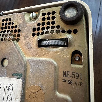 VTG Bell System Western Electric Beige Rotary Dial Desk Telephone 500 NE591 60s