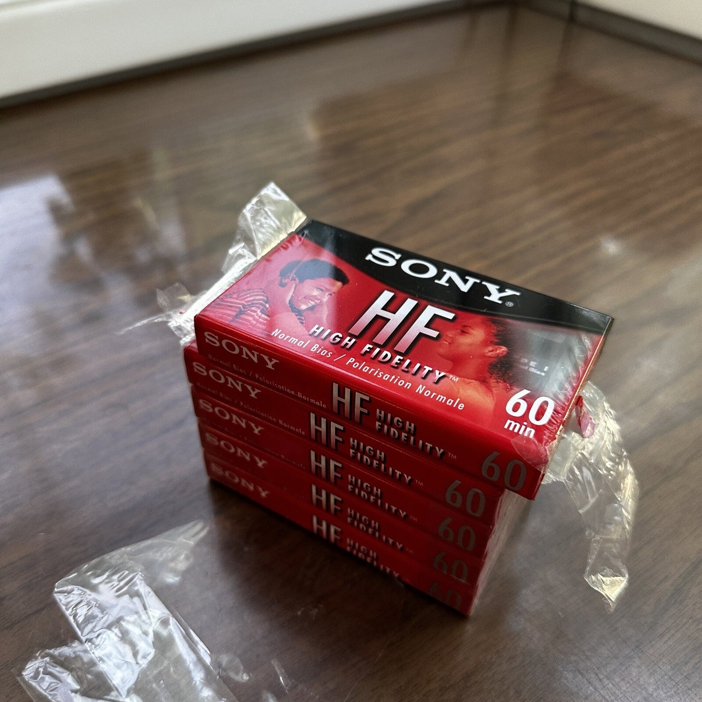 SONY HF 60 90 Minute Blank Audio Cassette Tapes NEW Lot Of 5 Normal Bias