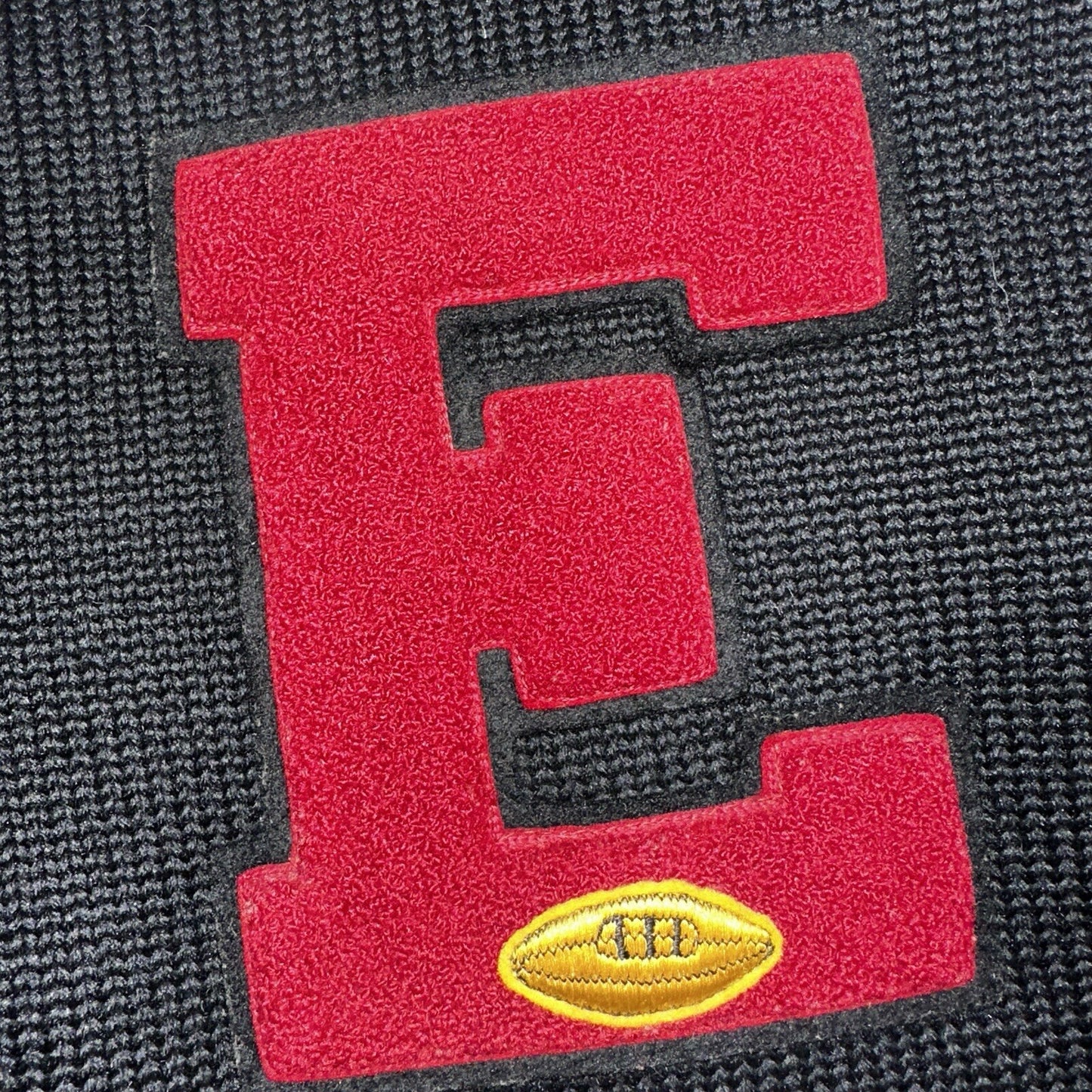 VTG Jack Frost 40s Wool Varsity Sweater Cardigan Indian Black E Evans Letterman