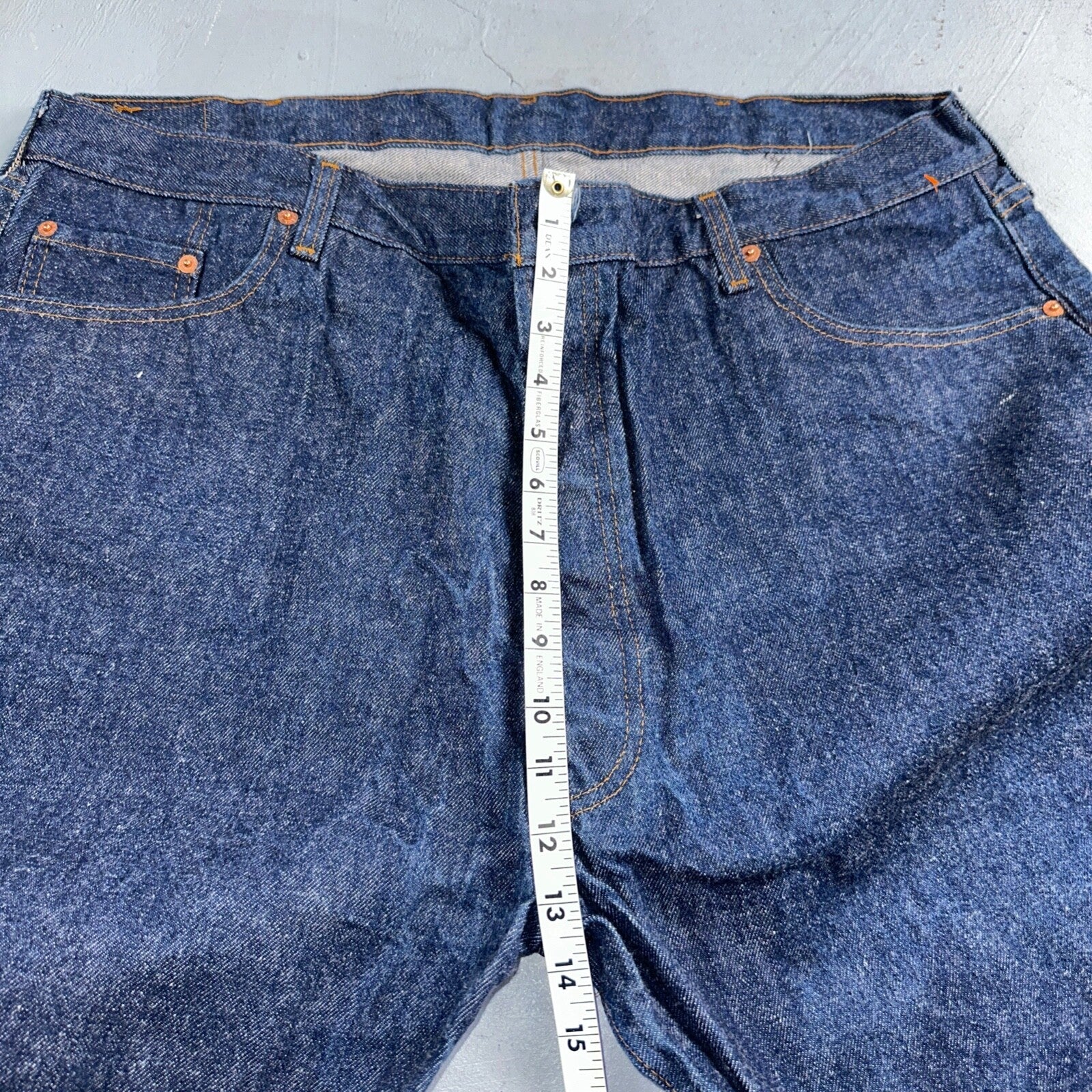 Levis 501 Vintage 80s USA XX Straight Leg Jeans Blue Dark Wash 46x30 Act 40x27