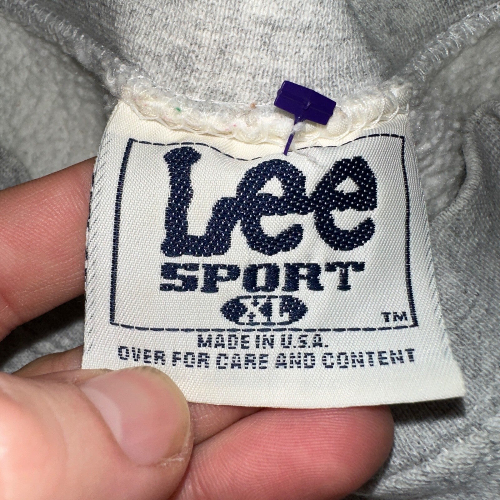 Lee Vintage NFL Kansas City Chiefs Crewneck KC Gray 90s XL USA Reverse Weave