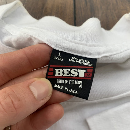 Michigan Vintage T Shirt 90s White FOTL Single Stitch Embroidery Rap Music Cool