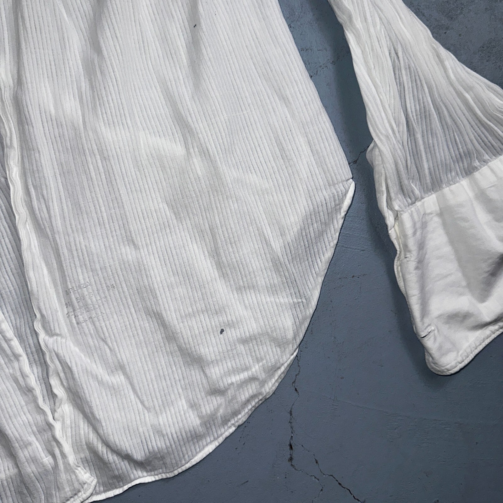 Manhattan Plaza VTG 20S 30S Mens 16 White Dress Bib Tuxedo Shirt Antique 1920s