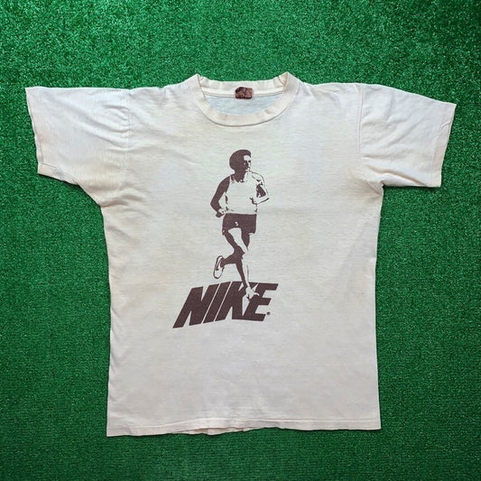 70s Marathon Runner Vintage Nike T Shirt USA Rare Oregon Prefontaine Geisha Rare