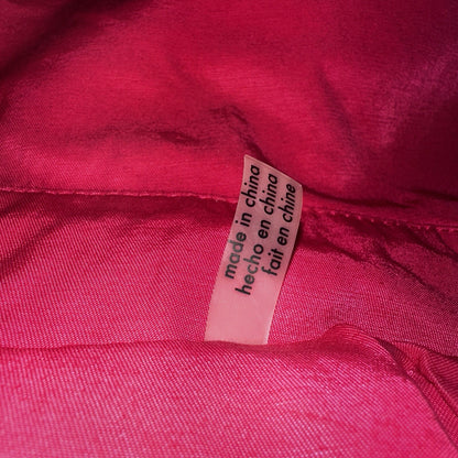 GUESS Pink Belted Peacoat Wmn Sz XS VTG Button Detail Zipper Trench Cute