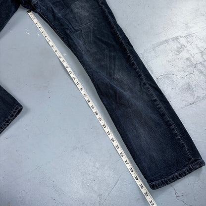 Levis 501 Vintage 90s Mexico Straight Leg Jeans 30x32 Y2K Dark Wash Act 29x31