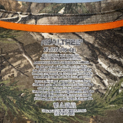Realtree Camo Short Sleeve VTG Style T Shirt Hunting Trees Camoflauge Y2K Sz XL
