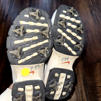 Womens Nike Sport Performance Golf Shoes Size 7 Spikes White VTG Y2K 309896-181