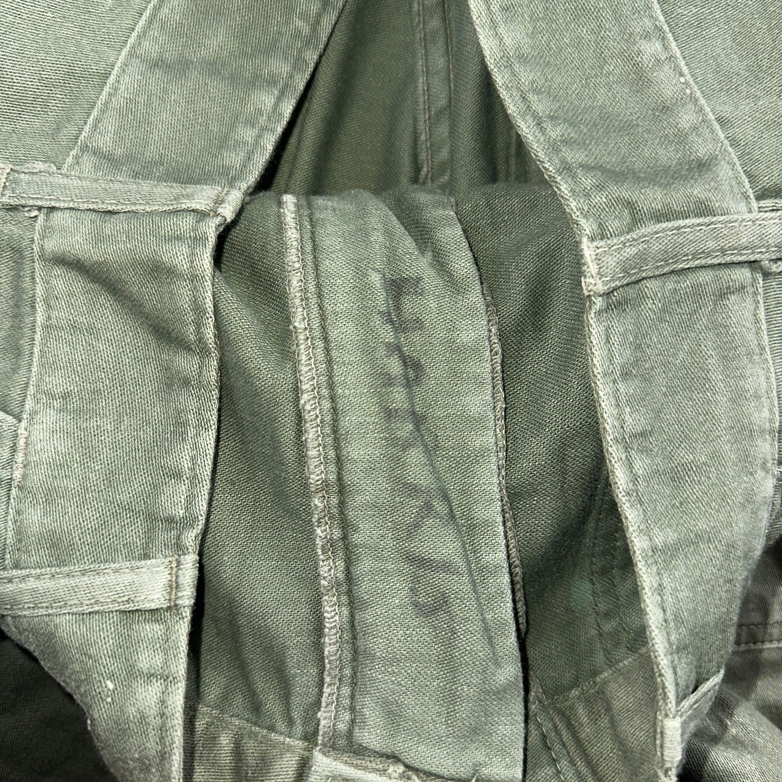 Vintage 1960s 70s Vietnam OG 107 Fatigue Pants 60s Zipper Fly Act 39x31