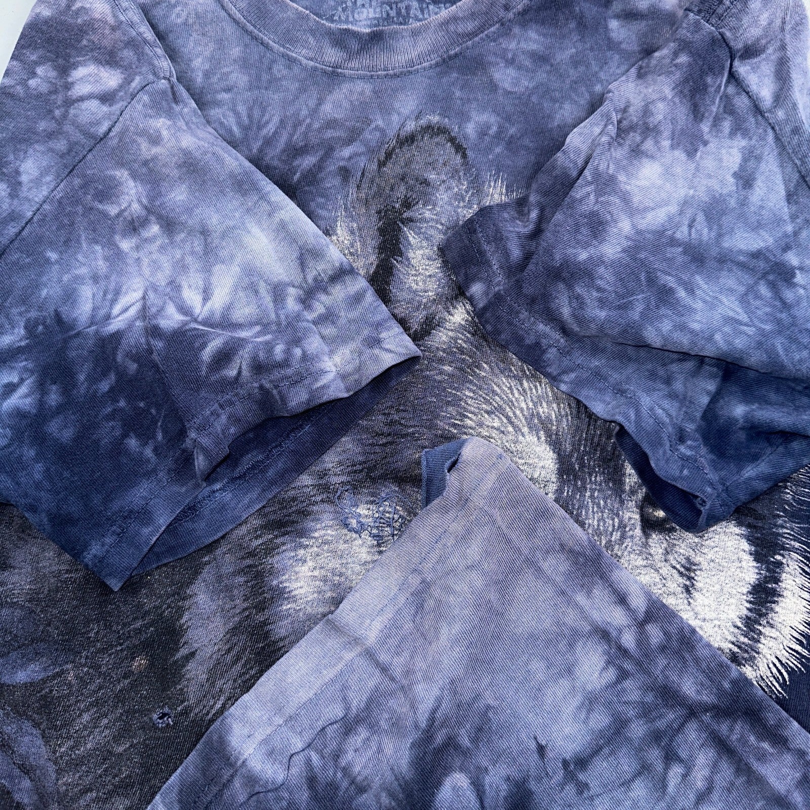 The Mountain Wolf VTG T Shirt Tie Dye Spirts Large Fun Y2K