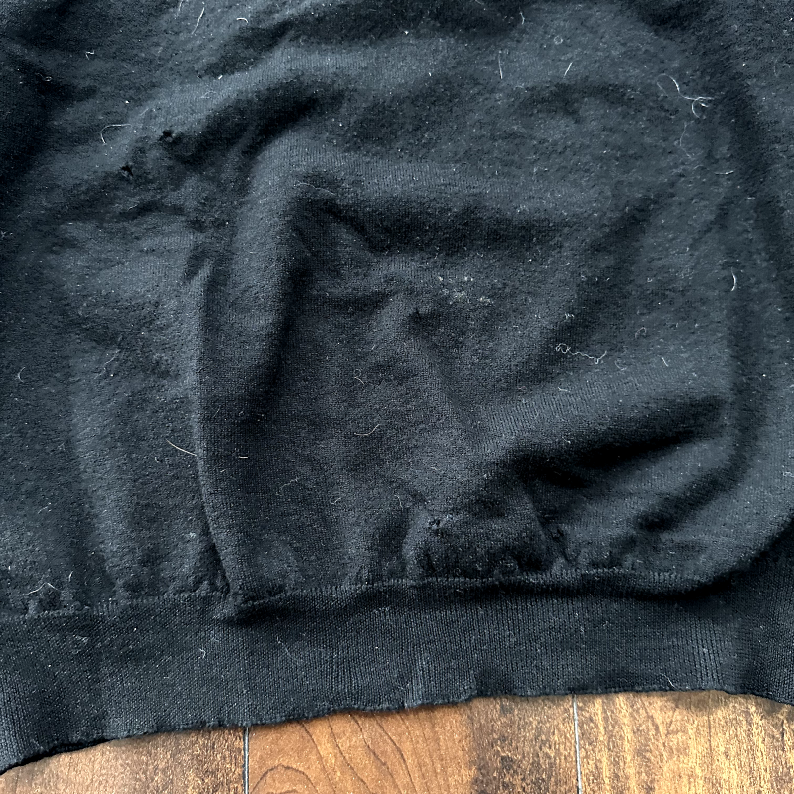 Zanobette Knitwear men's medium black top rugby Thrashed Vintage 80s Sweater