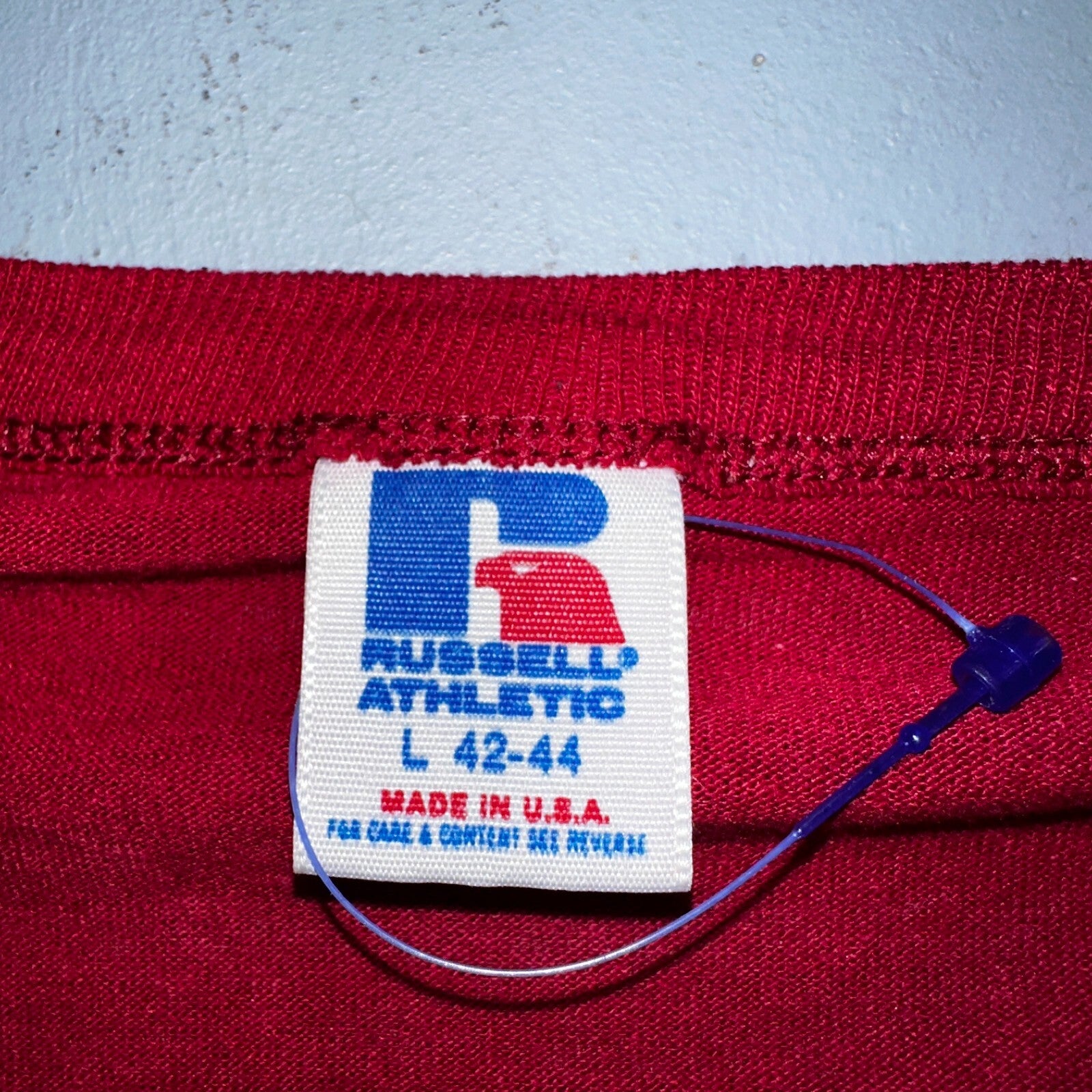 Stanford Soccer Russell Athletic USA VTG T Shirt Single Stitch Sports Red Graphi