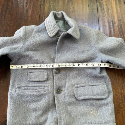 Vintage Boys Jacket Toddler Rockabilly 40s 50s Kids Baby Coat Blue Pocket Watch