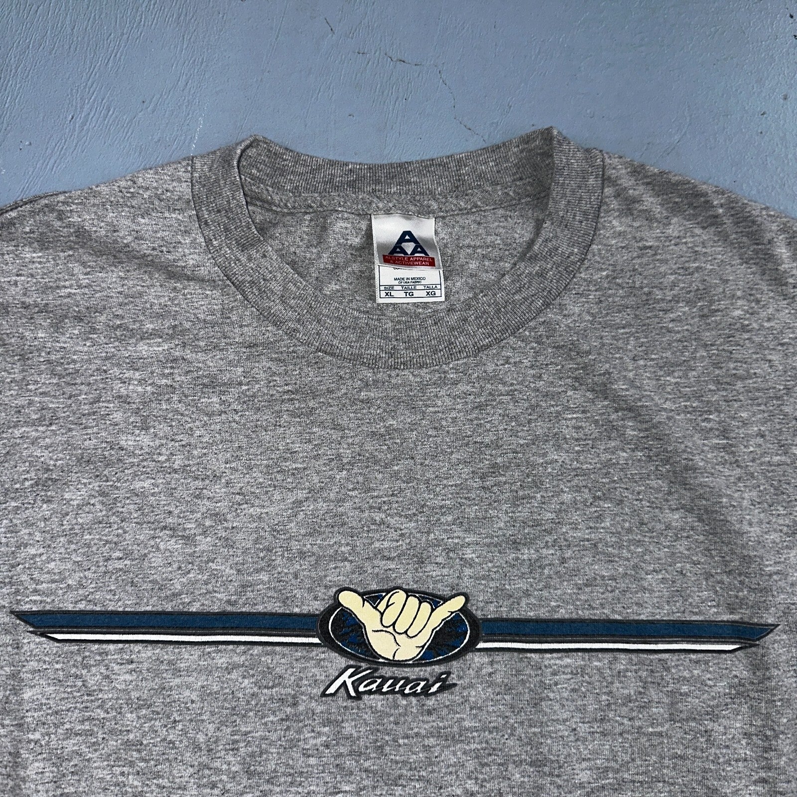 Kauai Hawaii Hang Loose VTG T Shirt Hippie Skater Stoner Cool 90s Peace Love