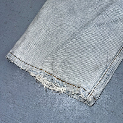 Levis 501 Vintage 90s Mexico Straight Leg Jeans Blue Light Wash 34x30 Act 31x29