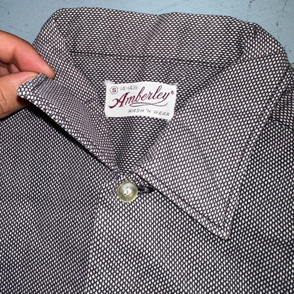 Vintage 40s Amberley Shirt Classic Rockabilly Artist Long Sleeve Modernist 14 S